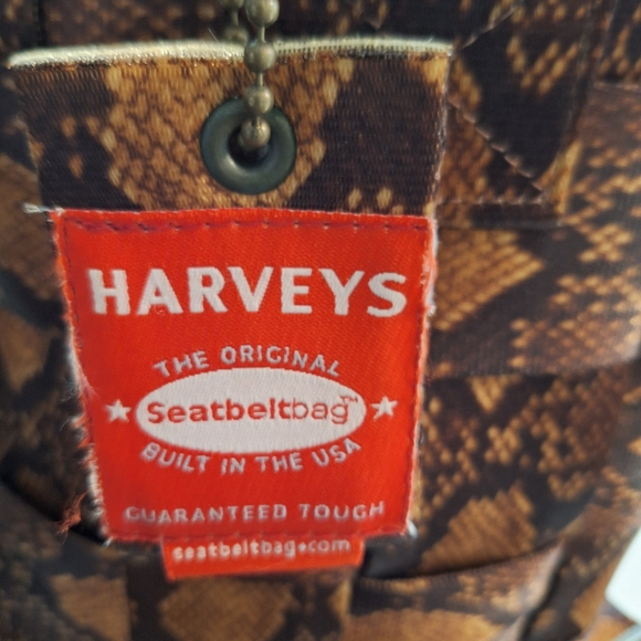 HARVEY'S SEATBELT Python tall tote.  Perfect condition. - Picture 3 of 6